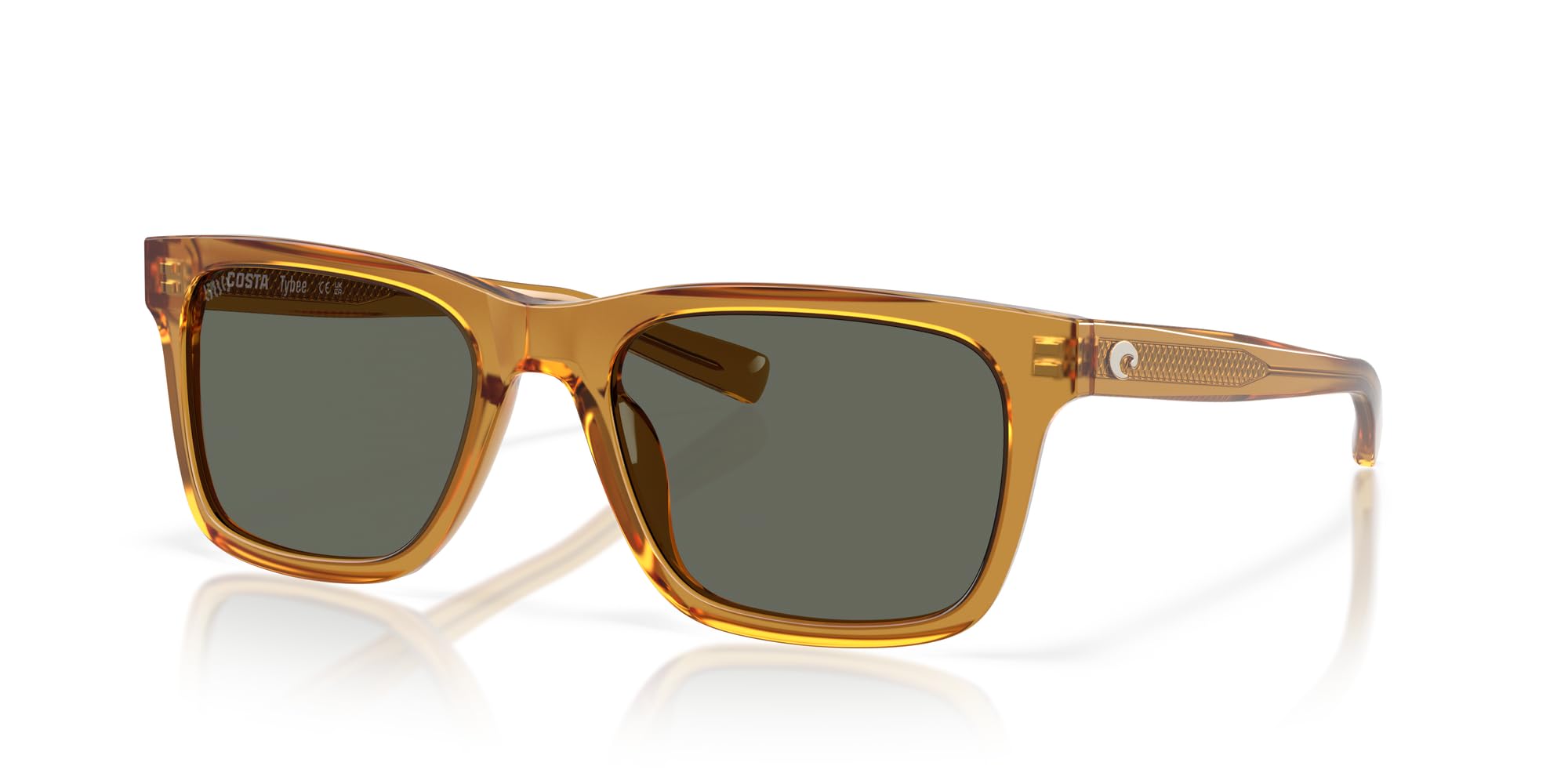 Costa Del Mar Men's Tybee Rectangular Polarized Sunglasses - UV Protection, Lightweight & Durable for Fishing, Driving & Outdoor Activities
