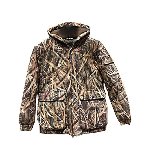 Gamehide Youth Tundra Jacket - X-Large Shadow Grass Blades Camo Hunting Jacket for Boys | Waterproof & Warm Outdoor Gear for Cold Weather Hunting and Camping