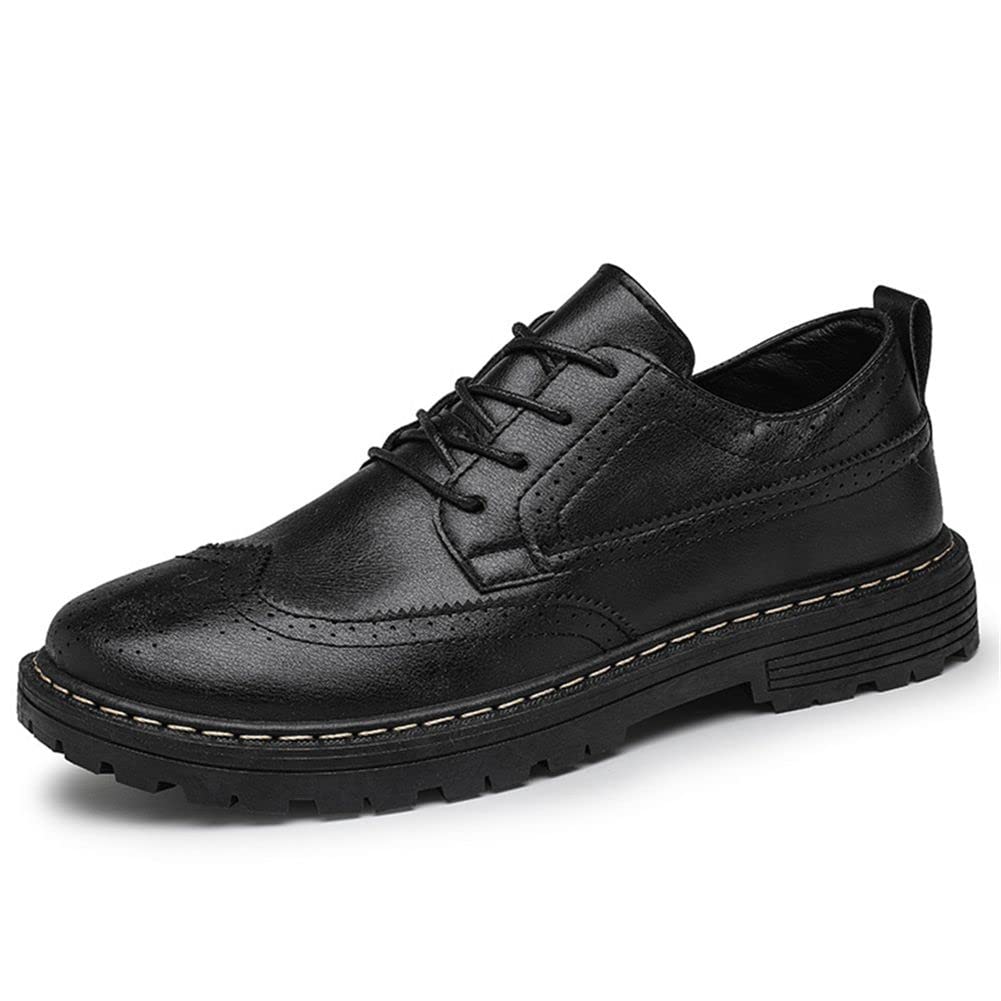 ASWILL Men's Dress Shoes - Classic Oxford Brogues for Business & Casual Wear | Comfortable Formal Shoes for Office, Wedding & Special Occasions