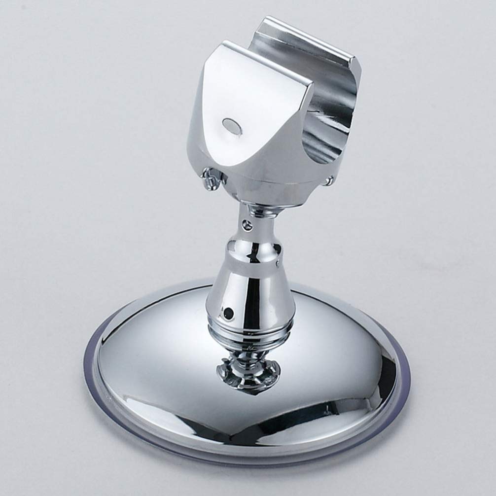TOPBATHY Adjustable Shower Arm Mount with Vacuum Suction Cup - Reusable Shower Head Holder Bracket for Bathroom, Home & Hotel Use (Silver) | Perfect for Handheld Showerheads & Space-Saving Bathroom Organization