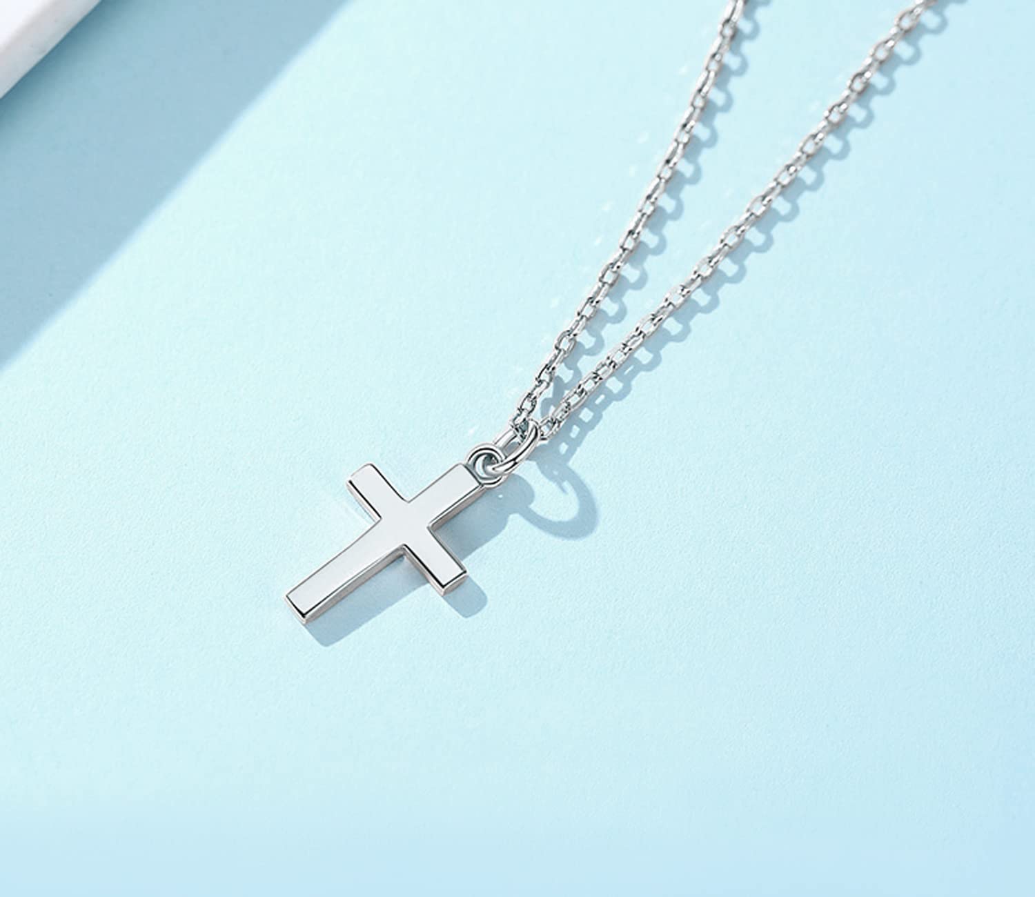 Elegant Small Cross Pendant Necklace for Women - Minimalist Religious Jewelry - Perfect Mothers Day & Birthday Gift - Ideal for Church, Weddings & Everyday Wear
