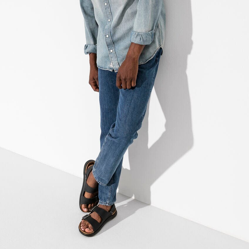 BIRKENSTOCK MILANO Rugged Men's Sandals - Premium Oiled Leather Footbed - Comfortable & Durable for Outdoor, Travel & Casual Wear
