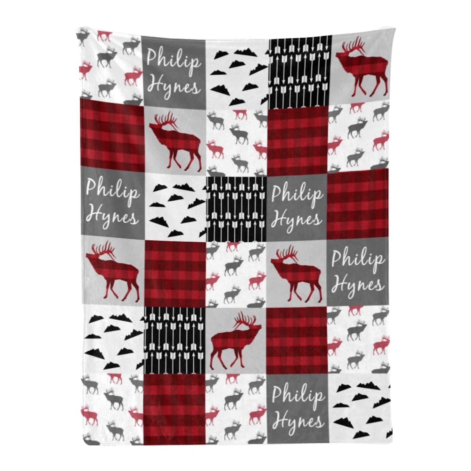 Personalized Woodland Animals Fleece Blanket with Name - Custom Baby Blanket for Boys & Girls - Soft Minky Flannel Blanket - Perfect Baby Shower Gift, Nursery Decor & Cozy Toddler Blanket