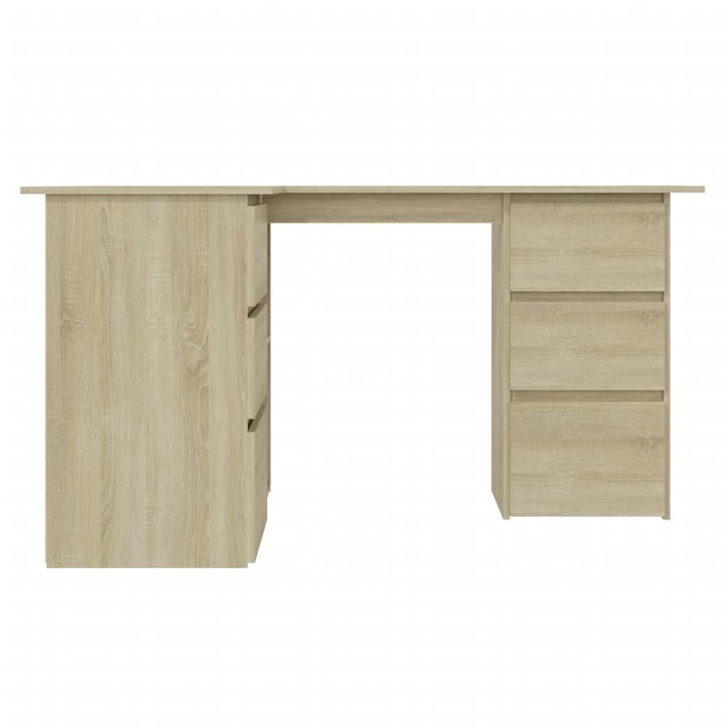 Industrial L-Shaped Corner Computer Desk with Storage, 57.1