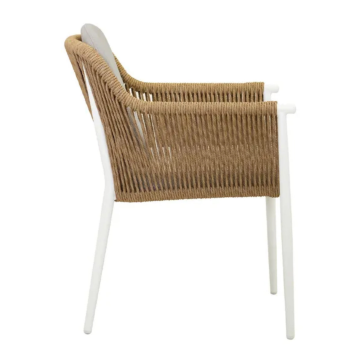 Delphi Modern Dining Armchair - Upholstered Fabric Seat, Sturdy Wooden Legs for Kitchen, Dining Room, and Office Use