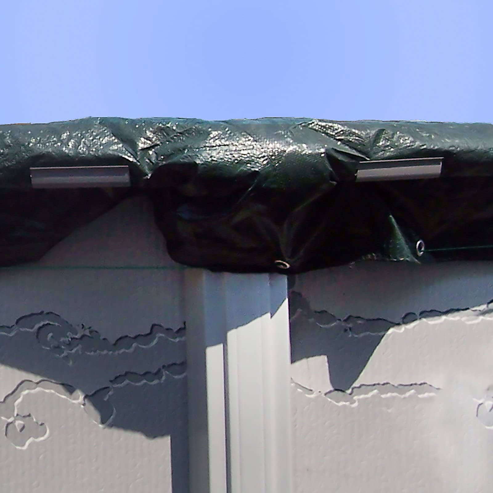 Heavy Duty 16x25 ft Oval Above Ground Pool Cover - Winter Protection with Reinforced Cable & Winch System | 15-Year Warranty | Includes Secure Clips | SunSolar Energy Technologies | Snow & Extreme Weather Resistant | Perfect for Residential Backyards, Vacation Homes & Seasonal Pool Maintenance | Ideal for Winter Storage, Summer Pool Protection & Year-Round Use