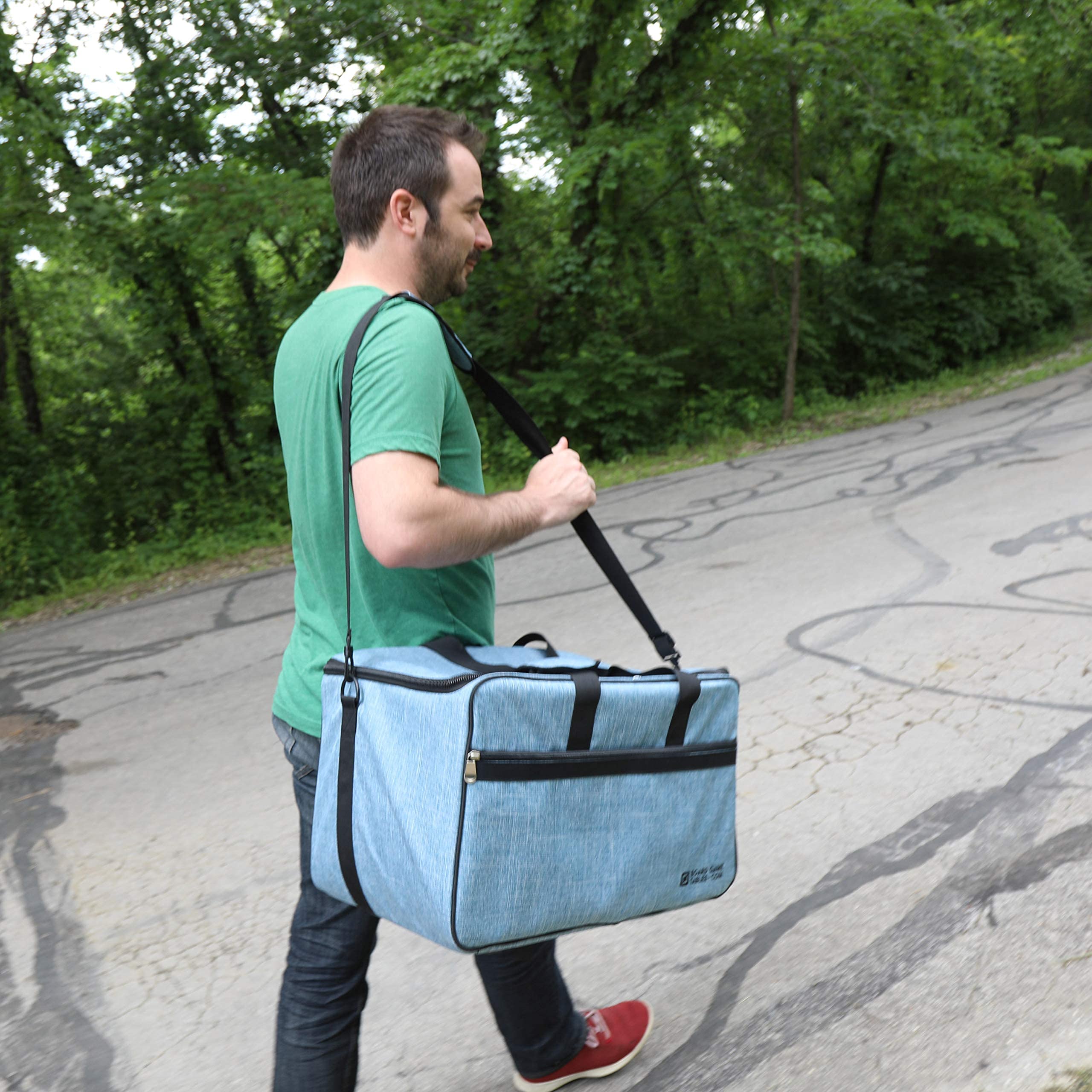 Premium Board Game Bag - Waterproof & Padded Storage Backpack with Adjustable Shoulder Straps & Luggage Slip - Perfect for Travel, Game Nights & Conventions