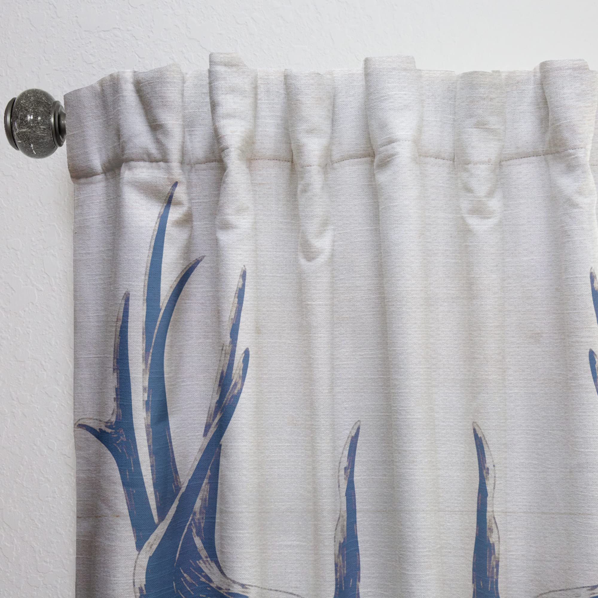 DesignQ Thermal Insulated Curtains - Deer Wild & Beautiful XI - Single Panel 52x120 Inches - Blackout Drapes for Bedroom & Living Room - Perfect for Home Decor, Privacy & Energy Efficiency