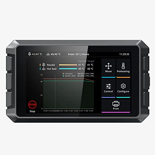 Creality Sonic Pad 64-bit Smart Controller with Klipper Firmware - Boost 3D Printing Speed & Quality, Multi-Printer Control (Up to 4 Devices) - Compatible with Ender-3 V2/S1/S1 Pro & Most FDM Printers - Perfect for Home Workshops & Professional 3D Printing Labs