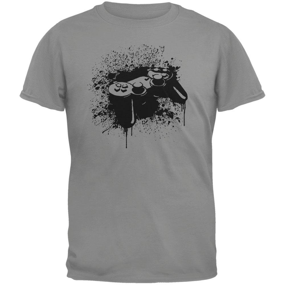Storm Grey Game Controller Graphic T-Shirt for Men - Comfortable Cotton Tee for Gaming, Casual Wear & Everyday Outfits