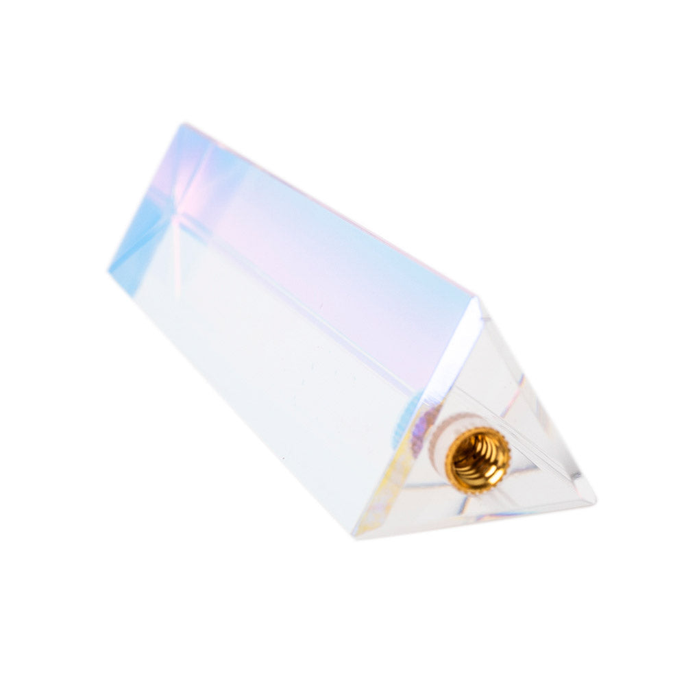 Transparent Triangular Optical Prism for Creative Photography & Science Experiments - Light Refraction Props for Instagram Photos, Physics Teaching, and Rainbow Effects