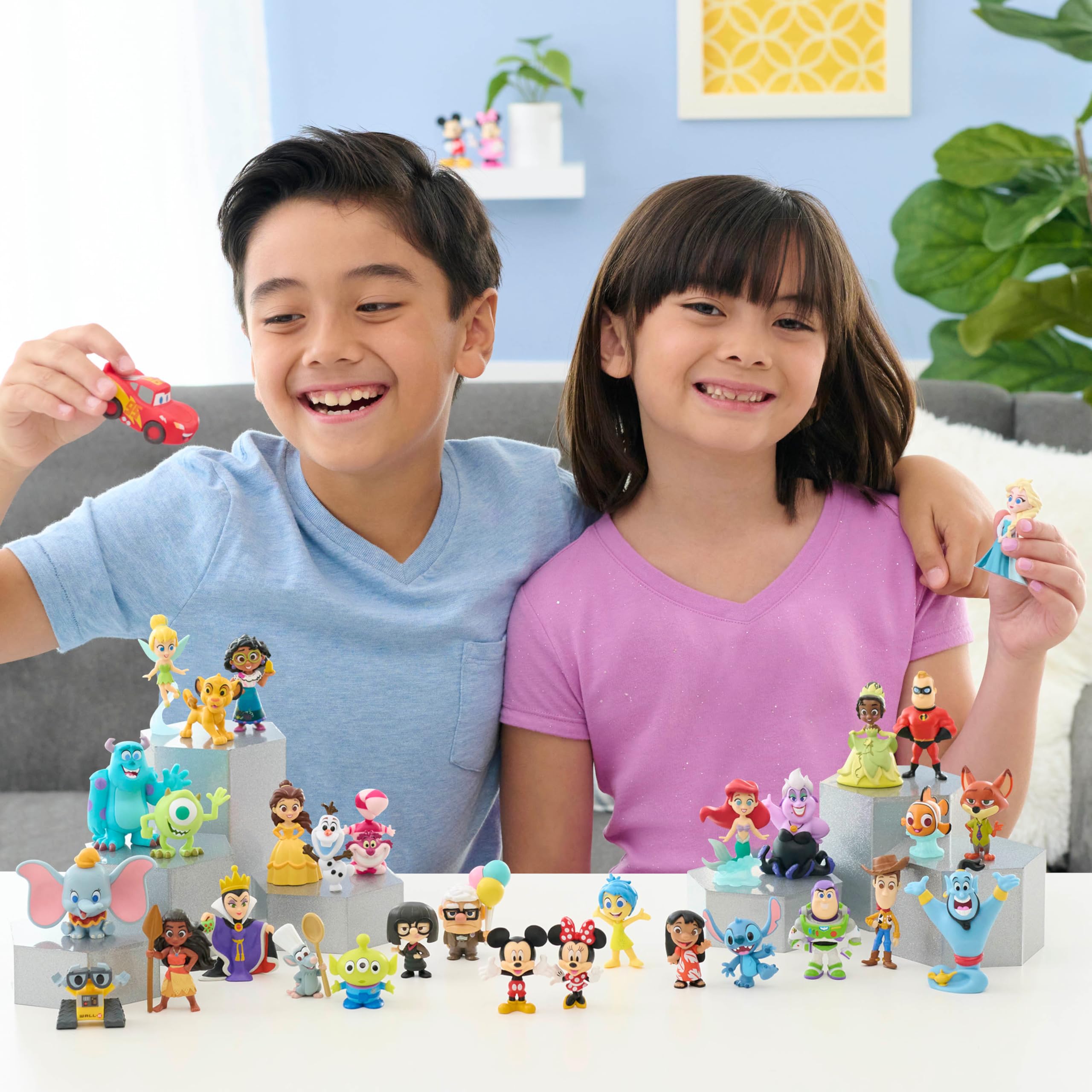 Disney 100 Years of Wonder Limited Edition 8-Piece Figure Set - Collectible Character Toys for Kids Ages 3+ by Just Play - Perfect for Birthday Gifts, Disney Fans & Playtime Fun