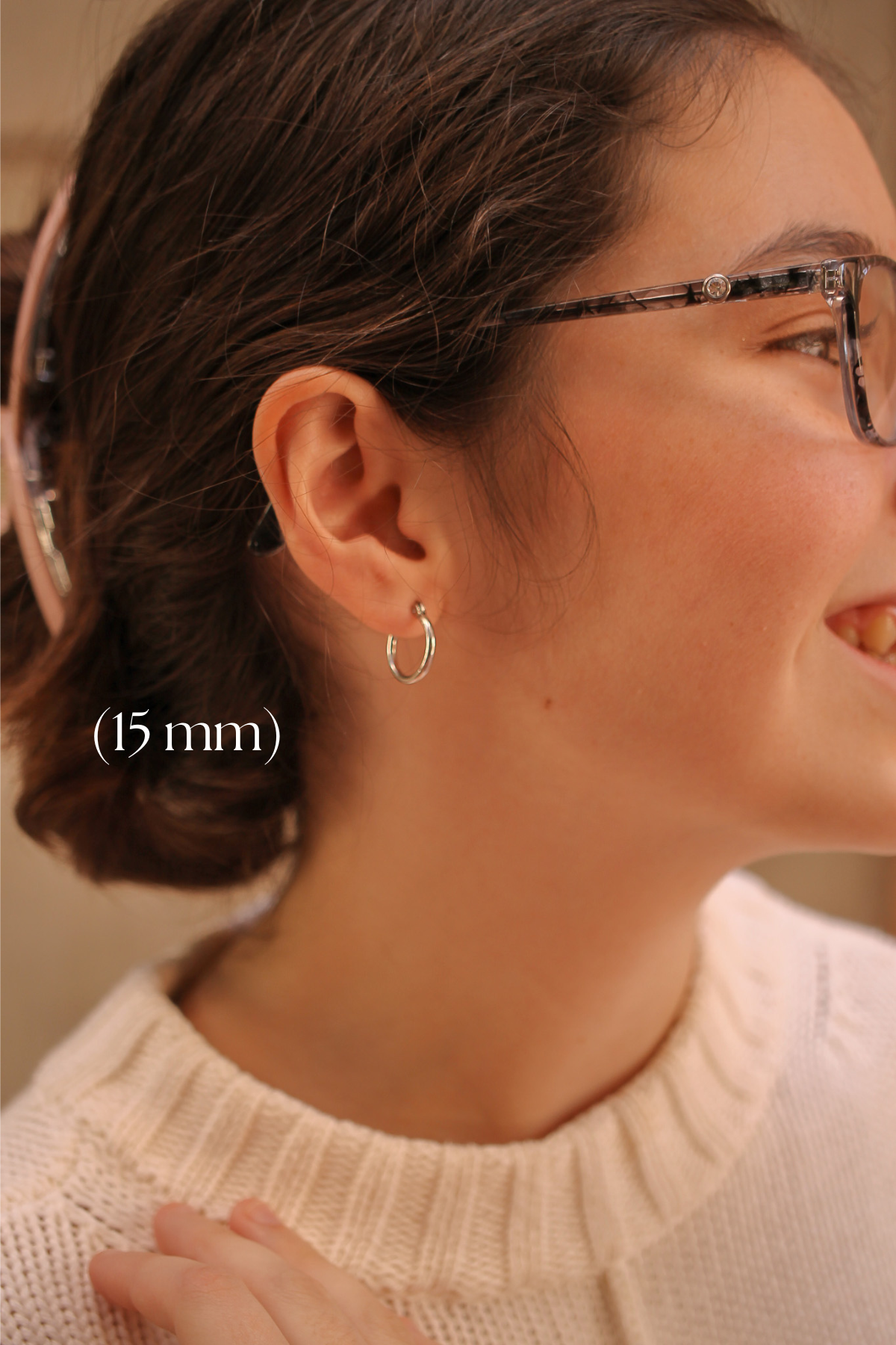 Silver Megan Hoop Earrings - 4 Size Options for Women | Perfect for Everyday Wear, Parties & Gifts