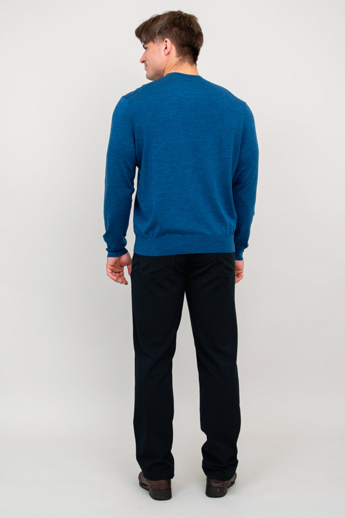 Premium Fraser Sweater for Men & Women - 100% Merino Wool, Soft & Warm Blue Pullover - Perfect for Winter, Outdoor Activities & Casual Wear