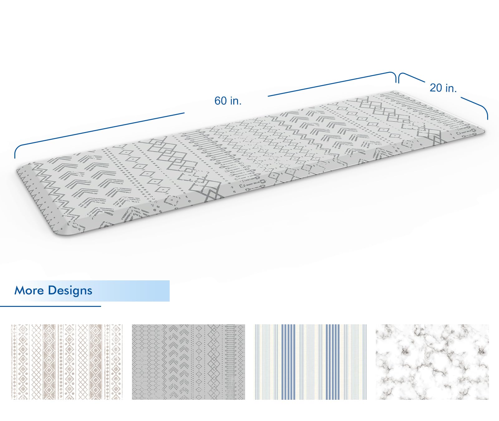 Klay Home Anti-Fatigue Kitchen Mat - 20