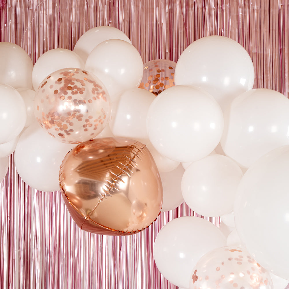 Balloonify White & Rose Gold Balloon Arch Garland Kit - 113 Pieces Party Decorations for Weddings, Birthdays, Baby Showers & Events