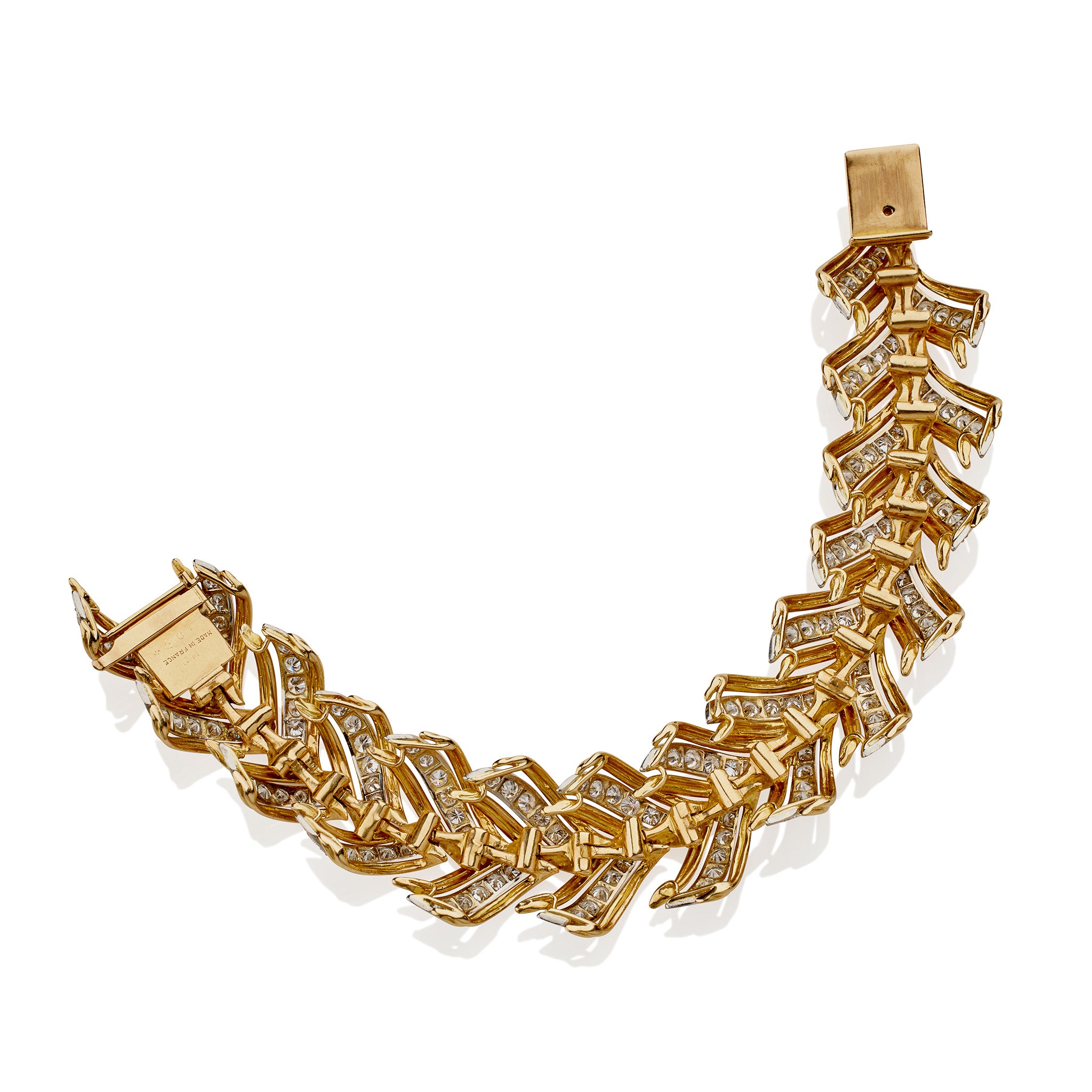 André Vassort 14K Gold Diamond Bracelet for Women - Elegant Luxury Jewelry Gift for Anniversary, Birthday & Special Occasions