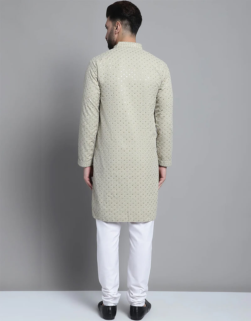 Stylish Beige Cotton Kurta Pants for Women - Comfortable & Breathable Ethnic Wear for Festivals, Parties & Casual Outings