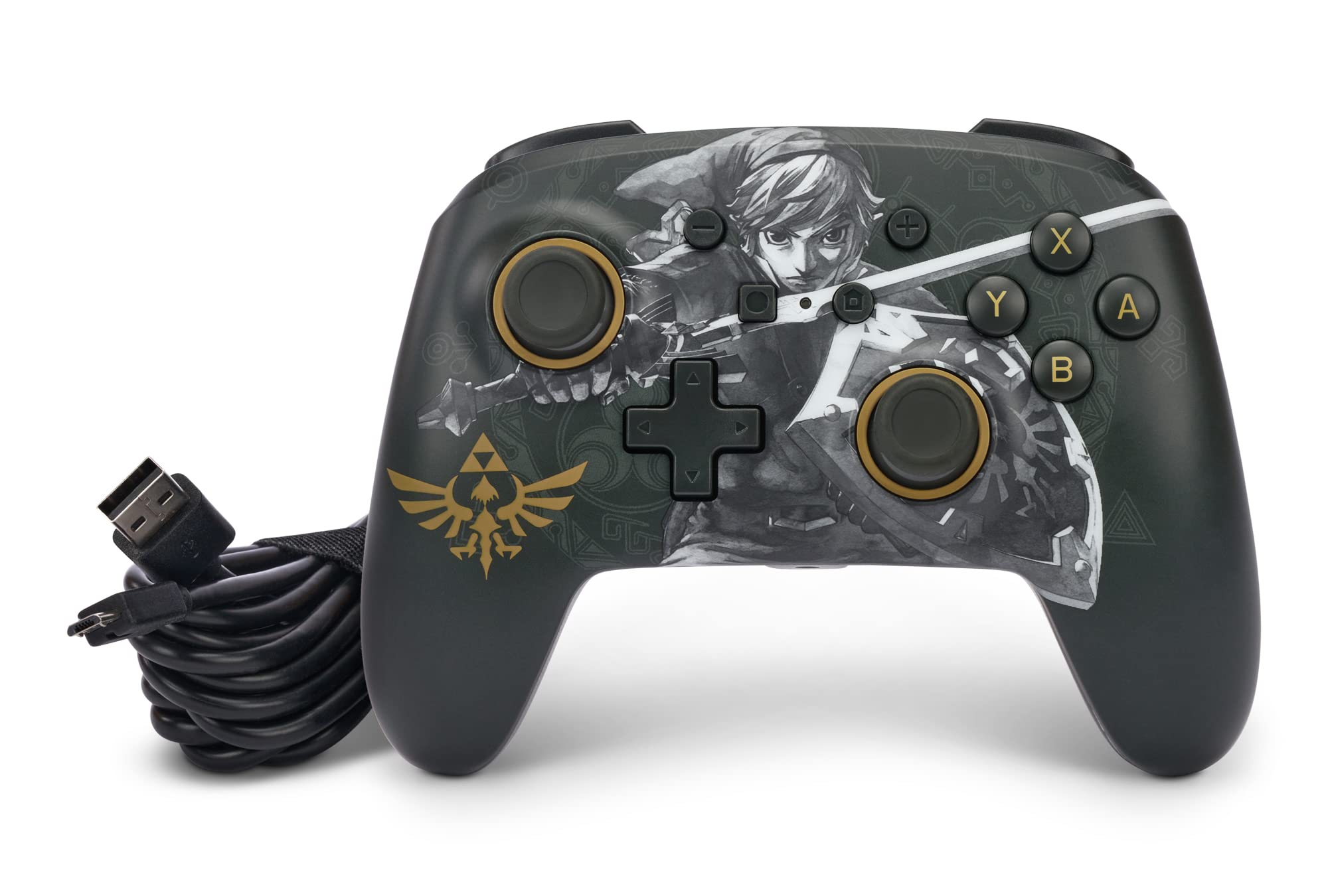PowerA Enhanced Wired Controller for Nintendo Switch - Officially Licensed Gamepad with Ergonomic Design for Battle-Ready Gaming | Perfect for Zelda, Mario Kart & Multiplayer Sessions