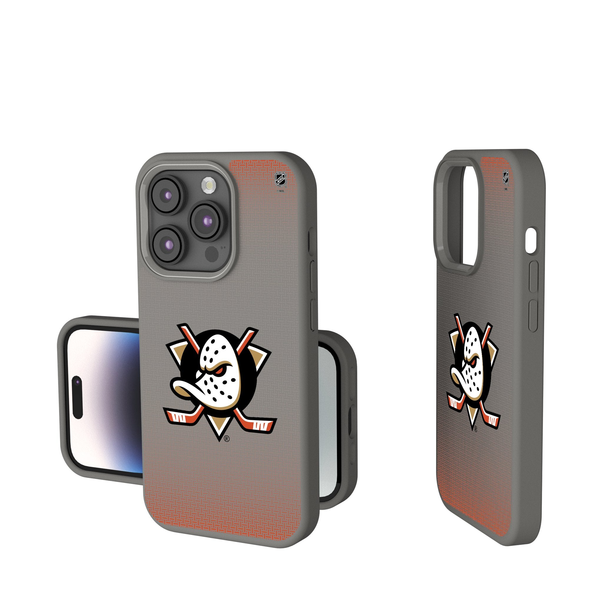 Anaheim Ducks Soft Touch Linen Phone Case - Durable Protective Cover for iPhone & Samsung - Perfect for Hockey Fans & Game Day Accessories
