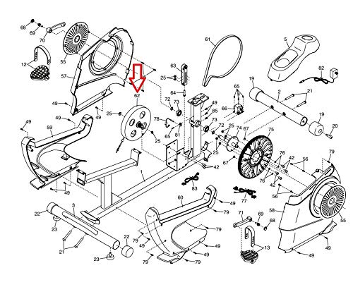 Eddy Mechanism 370274 Replacement Part - Compatible with NordicTrack, Proform & HealthRider Upright Exercise Bikes | Home Gym Equipment Repair & Maintenance