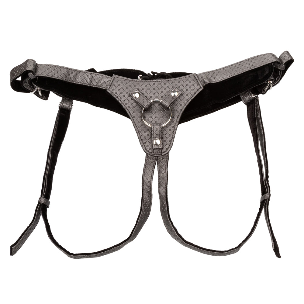 Regal Queen Corset Lace-Up Strap-On Harness for Women - Elegant Royal Style BDSM Bondage Gear for Couples & Role Play