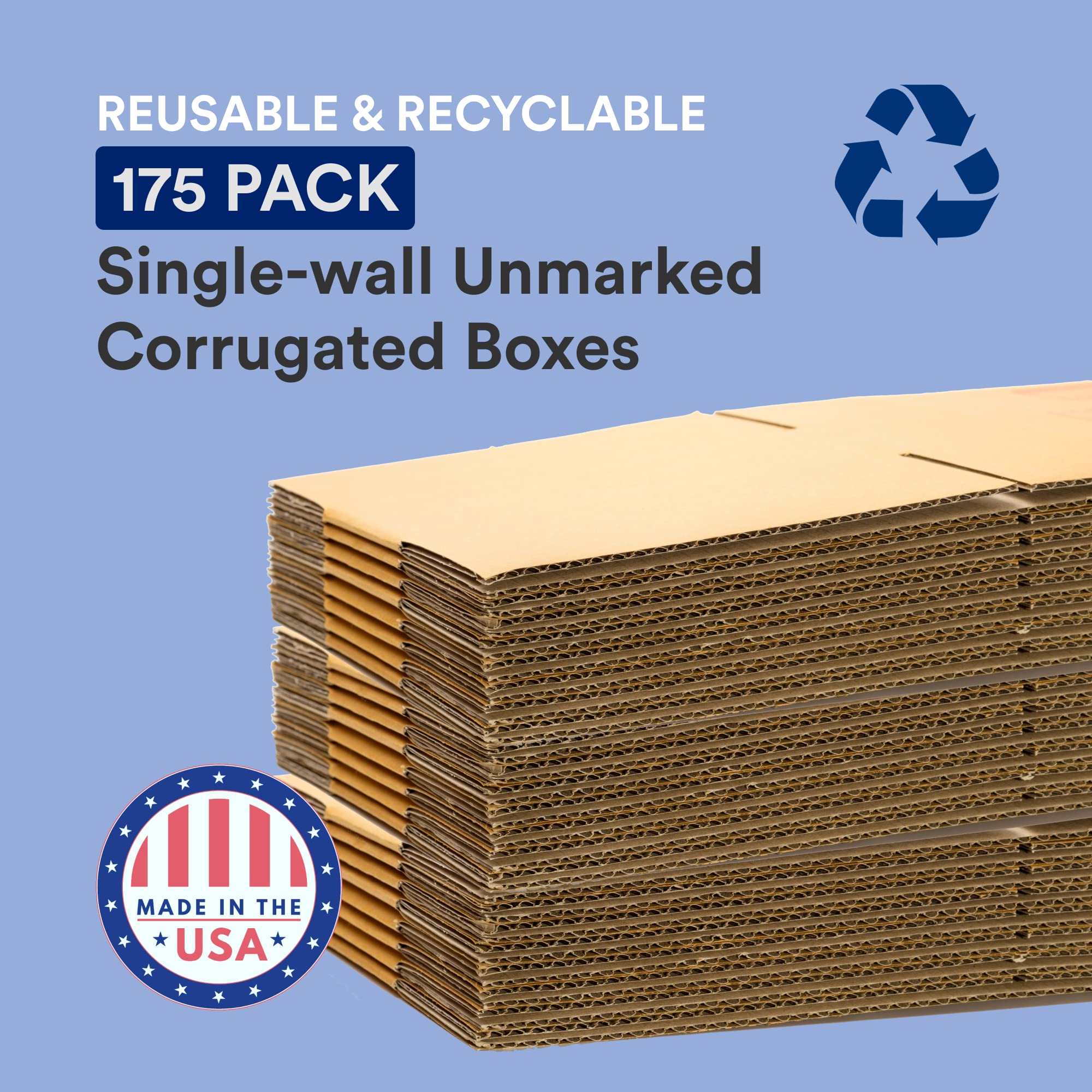 BOX USA Small Corrugated Cardboard Shipping Boxes 10