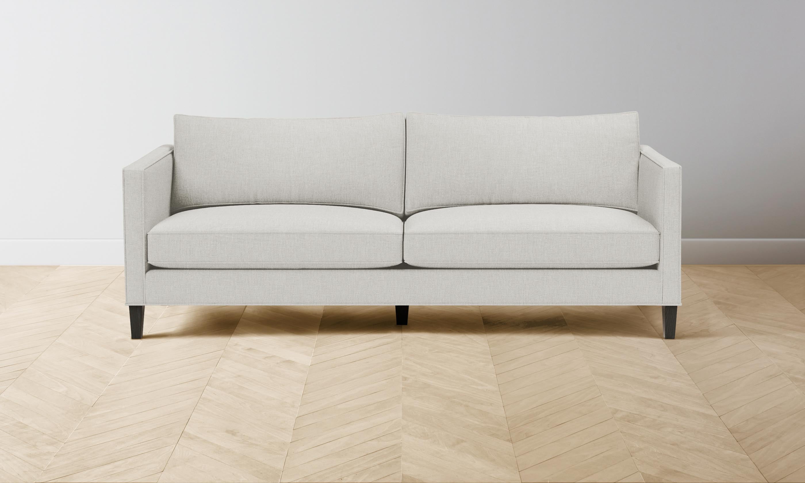 The Crosby Sofa - Heritage Belgian Linen in Egret | Modern Living Room Furniture for Comfortable Home Decor
