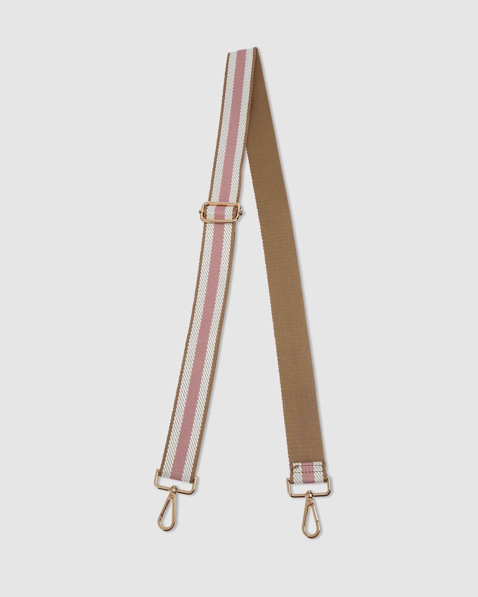 Kasey Stripe Crossbody Bag in Camel - Stylish & Lightweight Purse for Women, Perfect for Travel, Shopping & Everyday Use