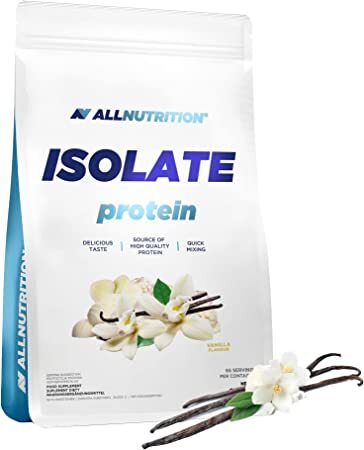 Allnutrition Isolate Protein Powder - Vanilla Flavor, 2000g | High-Quality Whey Protein for Muscle Recovery & Post-Workout | Gym, Fitness & Bodybuilding Supplement
