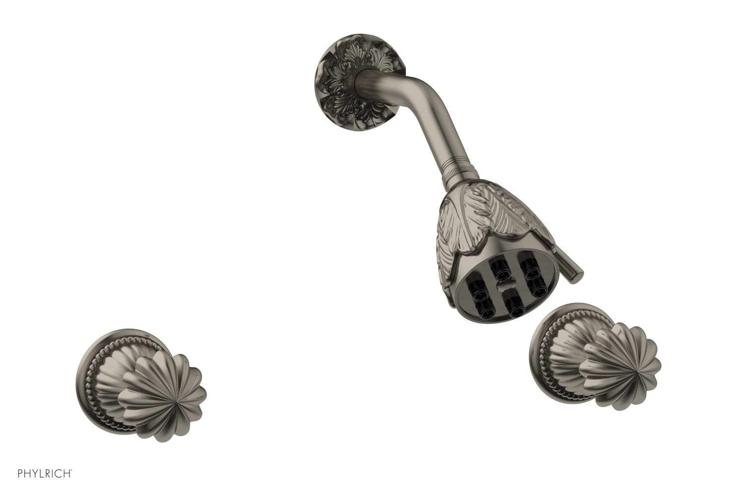 GEORGIAN & BARCELONA Two Handle Shower Set K3361 - Chrome Bathroom Faucet with Cross Handles for Modern & Traditional Home Decor - Perfect for Master Bath, Guest Bath, and Spa-Like Showers