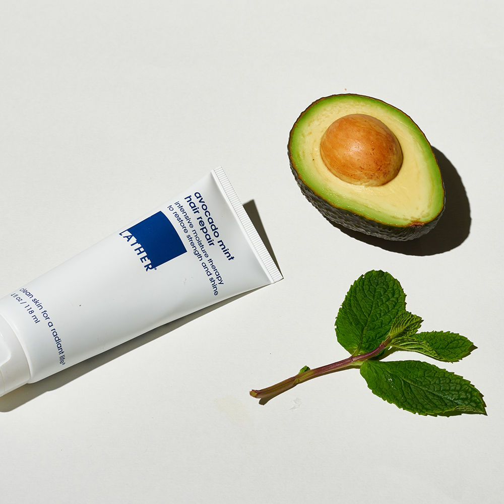 Avocado Mint Hair Repair Mask - Deep Conditioning Treatment for Damaged Hair - Natural Nourishing Hair Care for Dry & Frizzy Hair - Perfect for Salon-Quality At-Home Hair Treatments