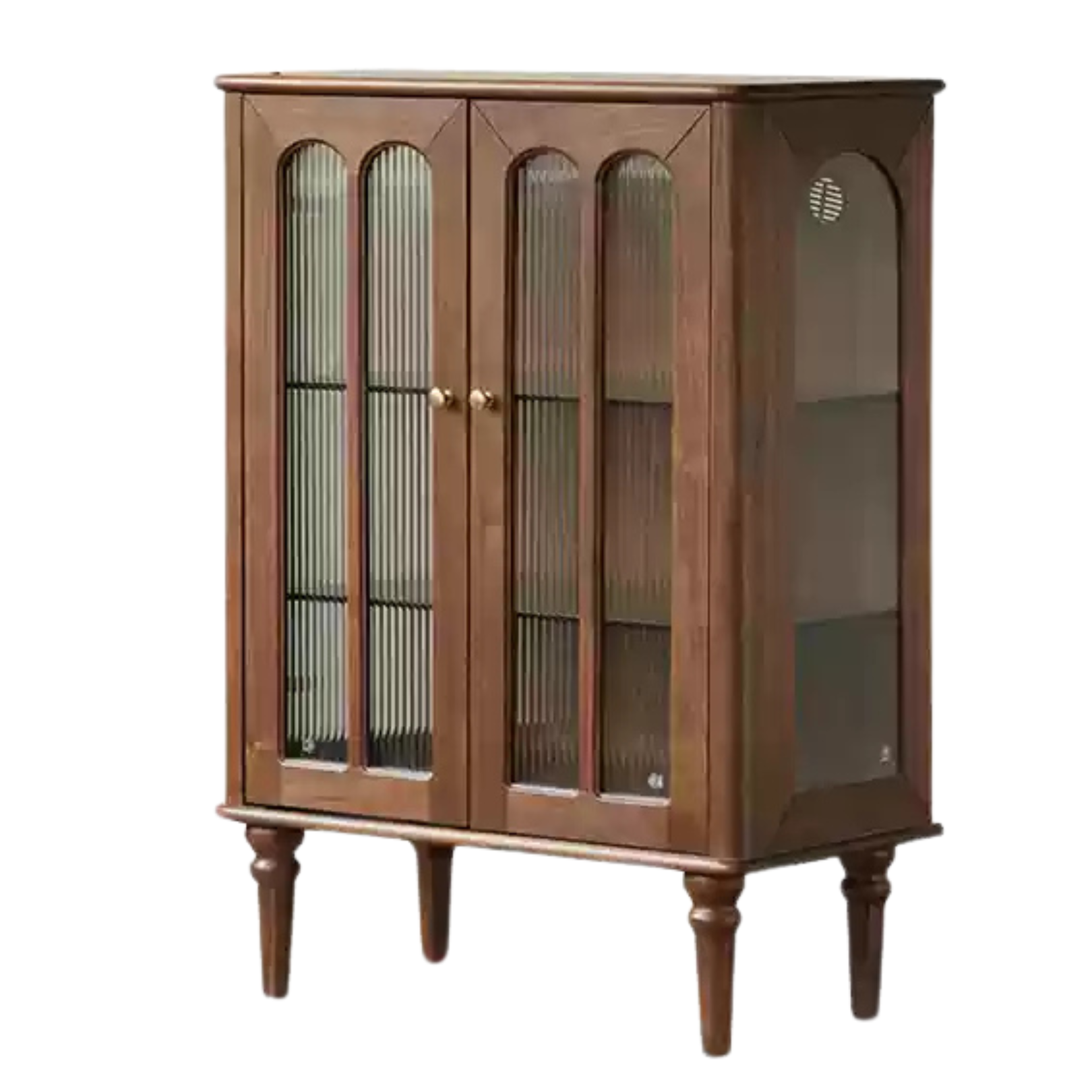 30.7x15.7x42.5 inch / 78x40x108cm / Rich Dark Walnut color / side cabinet