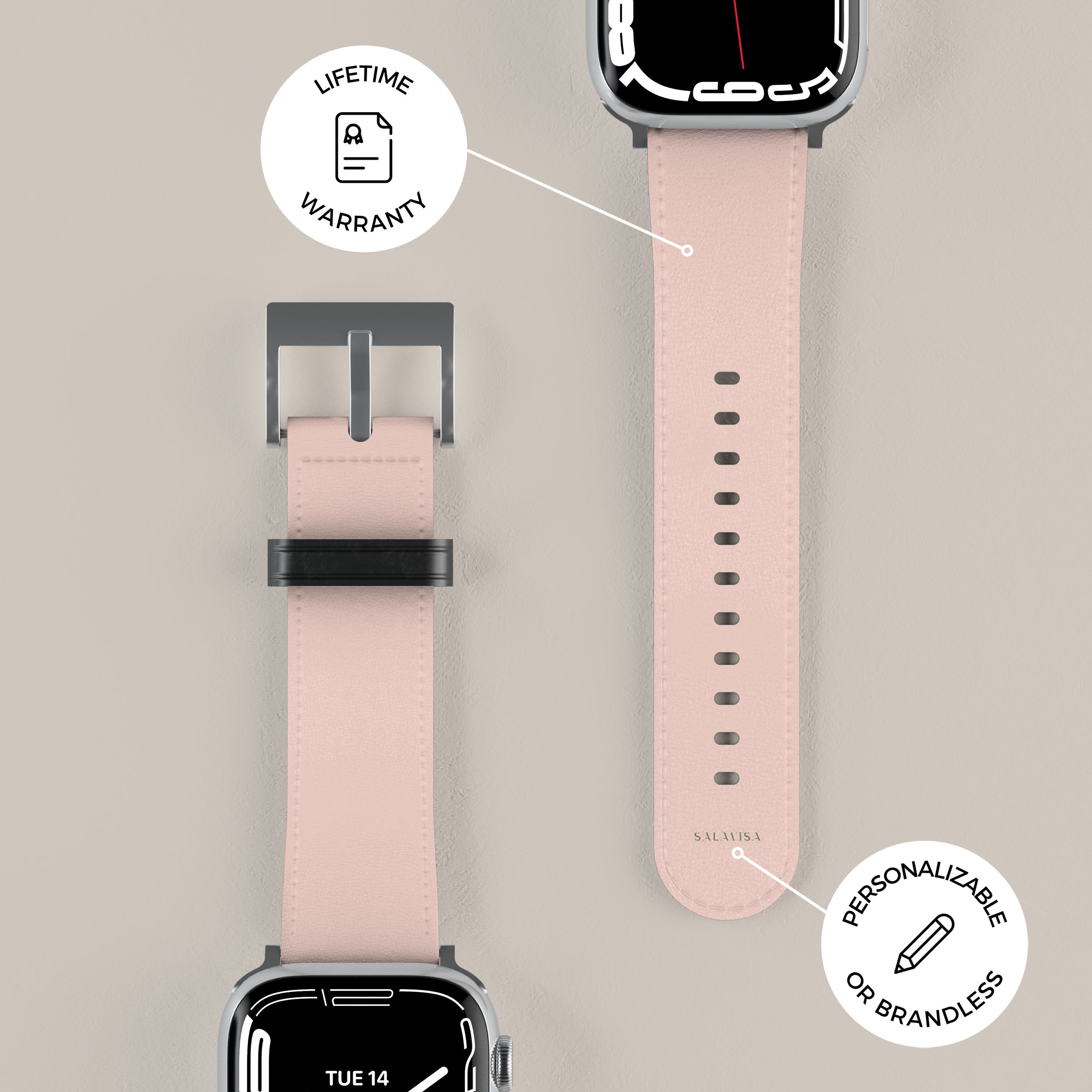 Premium Misty Dappled Apple Watch Band - Soft Silicone Replacement Strap for Apple Watch Series 9/8/7/6/SE/5/4/3/2/1 - Fashionable & Comfortable for Workouts, Running, Daily Wear & Gifts