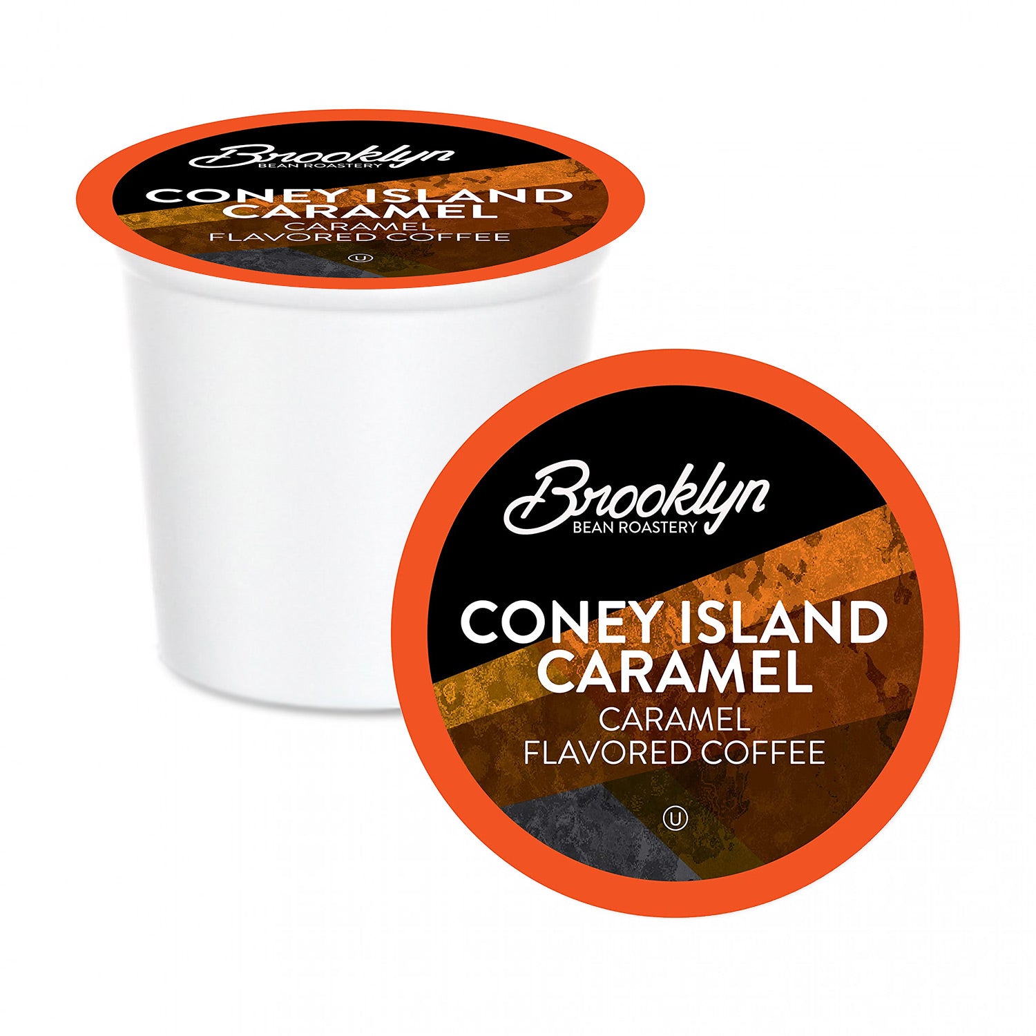 Brooklyn Beans Coney Island Caramel Flavored Single Serve Coffee Pods - 40 Count Pack for Keurig Machines | Perfect for Office, Home & Morning Coffee Break