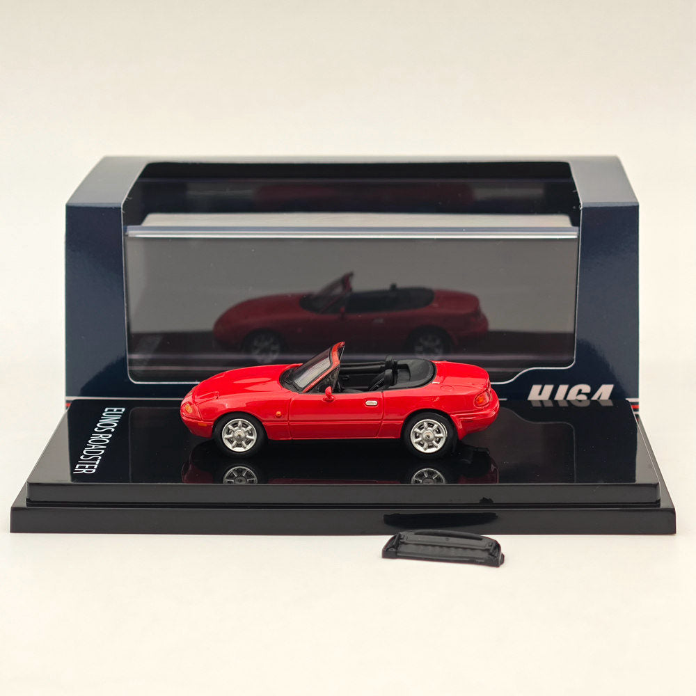 1/64 Scale Mazda Eunos Roadster NA6CE Diecast Model Car with Tonneau Cover - Red Limited Edition HJ642025AR - Collectible Toy for Car Enthusiasts | Perfect for Display, Gifts, and Model Car Collections