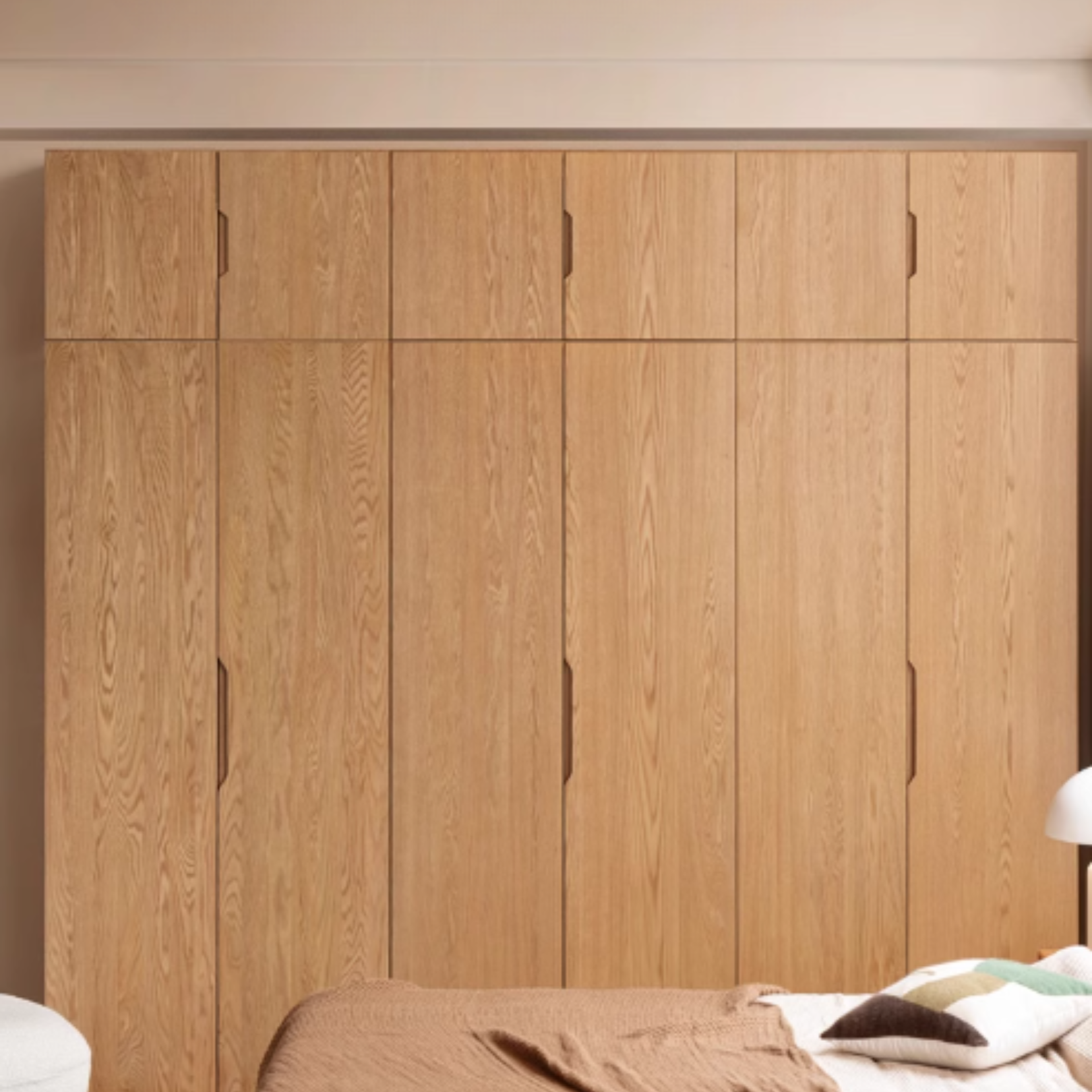 Solid Oak Wood Wardrobe - Premium Quality, Spacious Storage for Bedroom, Closet & Home Organization