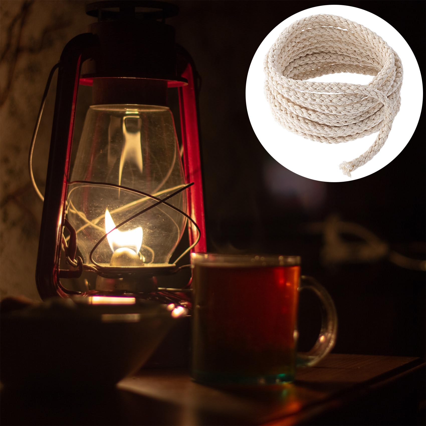 PAGOW 65.6ft/20m Cotton Candle Wicks - 1/8