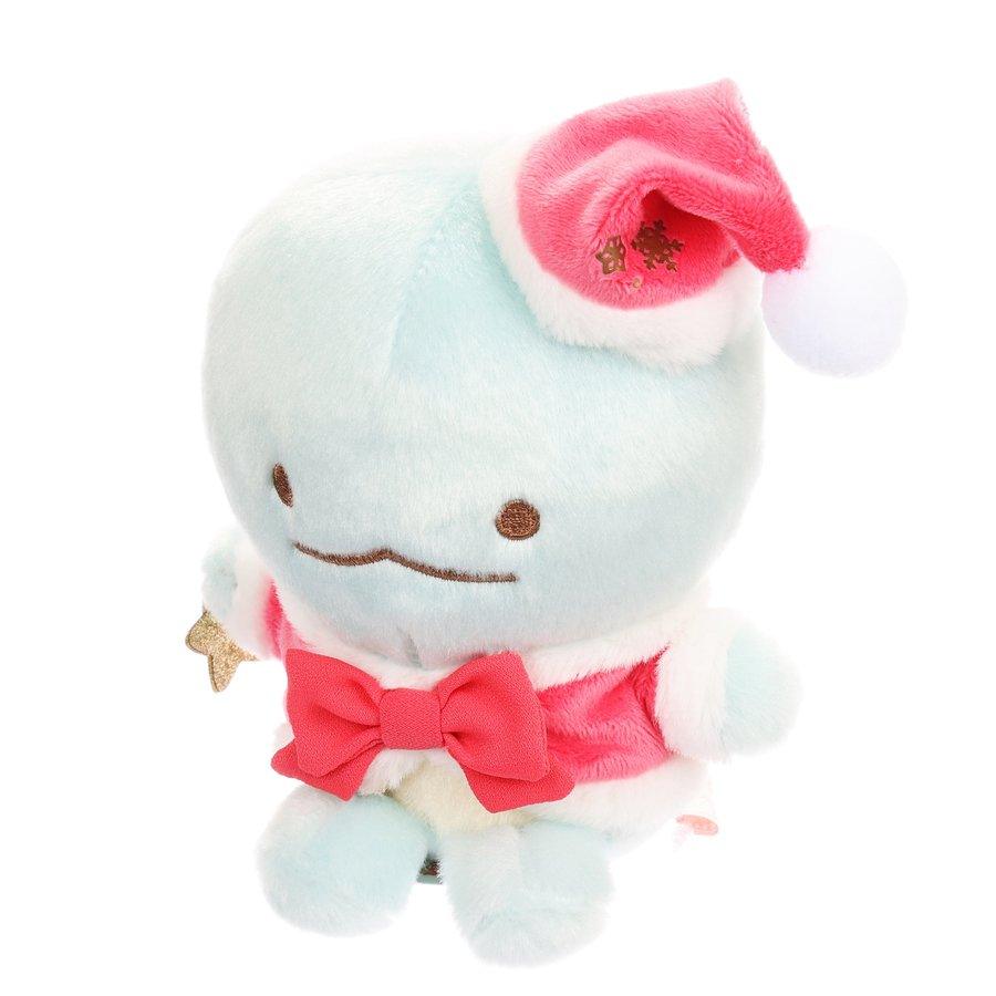 SAN X SUMIKKO Christmas Tokage Plush Toy (77g) - Cute Lizard Stuffed Animal for Holiday Gifts, Kids Room Decor & Anime Fans Collection