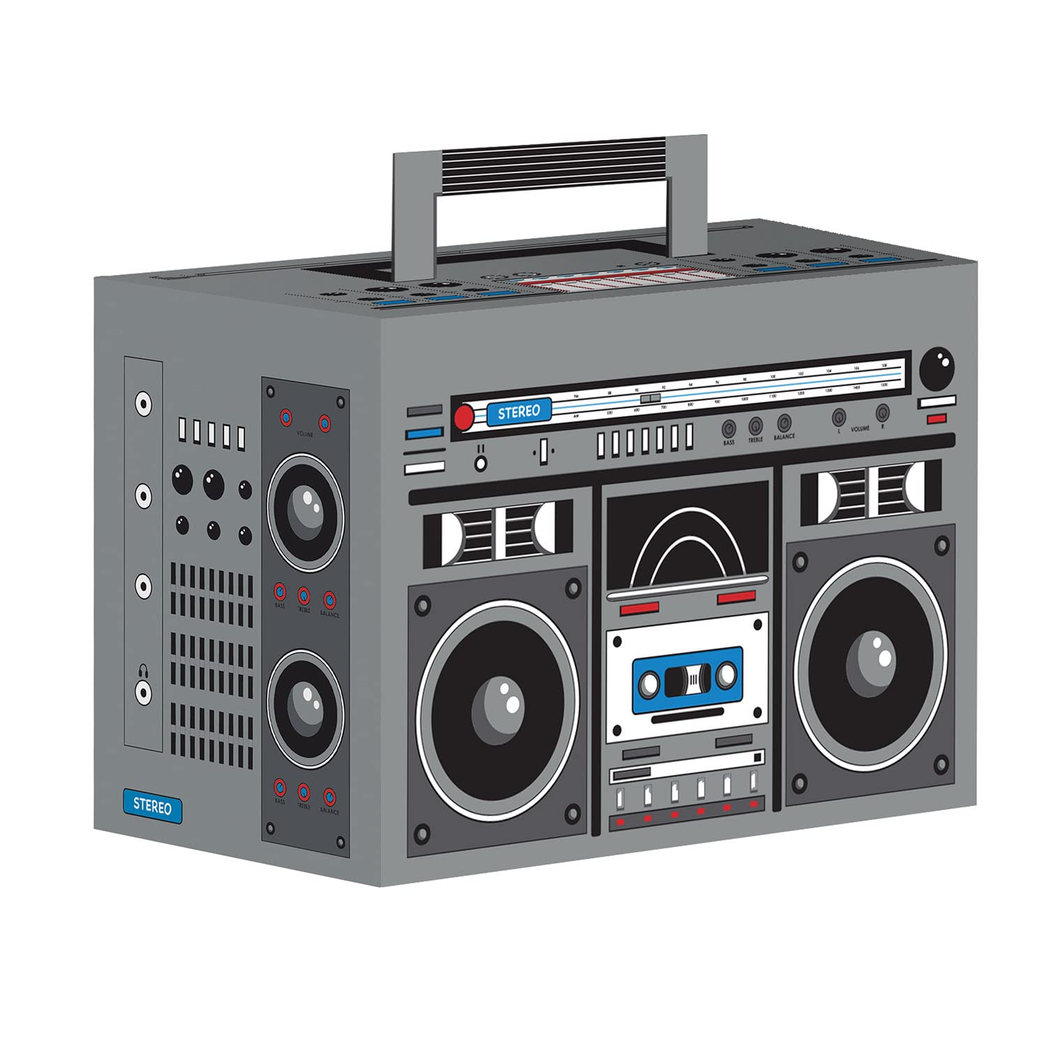 Beistle Boom Box Favor Boxes - Party Favor Boxes for Birthday, Baby Shower & Wedding - Fun Decorative Gift Boxes for Candy, Treats & Small Gifts (Set of 12) - Perfect for Themed Parties & Special Events