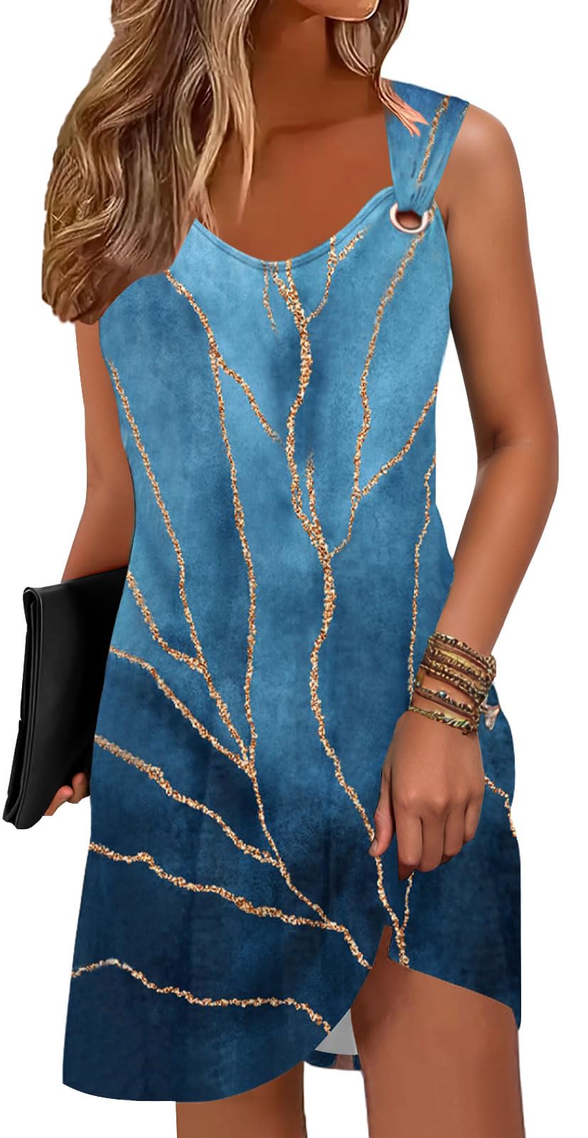 2025 Women's Summer Dresses - Sleeveless Sundress, Beach Cover Up, Casual Loose Tank Dress for Spring & Summer | Perfect for Vacations, Pool Parties & Outdoor Activities