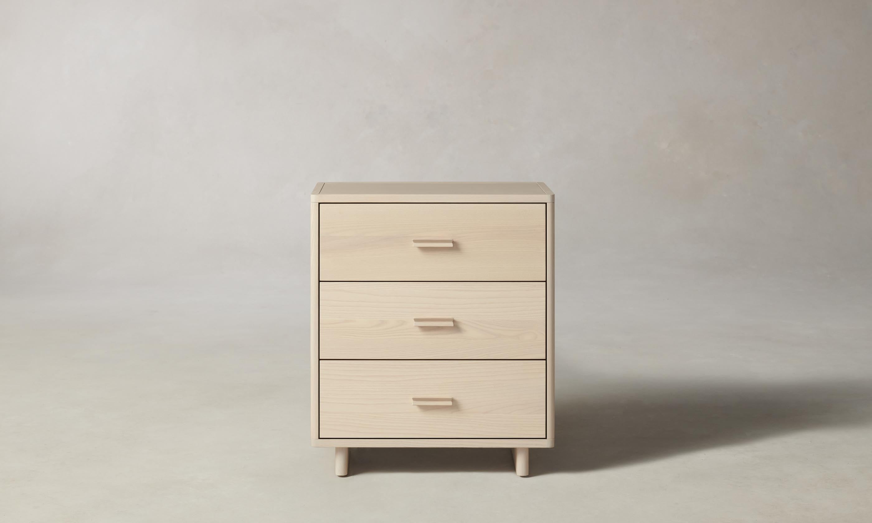 Clinton 3-Drawer Wooden Dresser for Bedroom - Stylish Storage Furniture with Smooth Gliding Drawers for Clothes & Accessories | Perfect for Master Bedroom, Guest Room or Dorm Organization