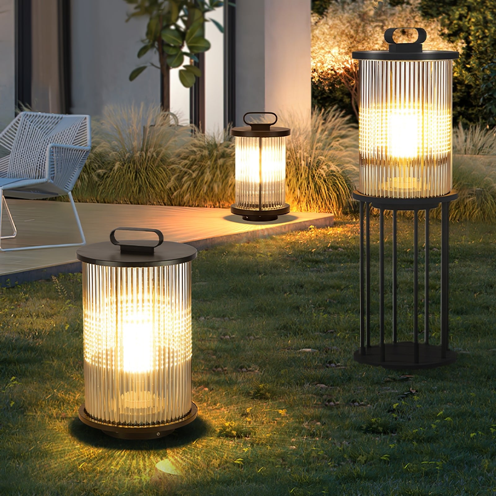 Solar Powered LED Lantern for Garden - Waterproof Outdoor Lighting for Patio, Yard, Pathway - Romantic Ambiance & Decorative Landscape Lighting