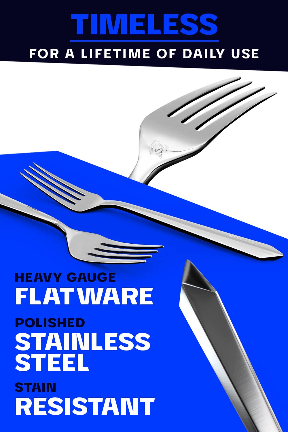 Premium DALSTRONG 20-Piece Flatware Cutlery Set - High-Carbon Stainless Steel Silverware (4 Dinner Knives, Forks, Spoons + Dessert Forks & Spoons) - Elegant Tableware for 4 - Perfect for Dinner Parties, Weddings & Holiday Gatherings