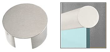 CRL GR35ECBS Brushed Stainless Steel End Cap for 3.5