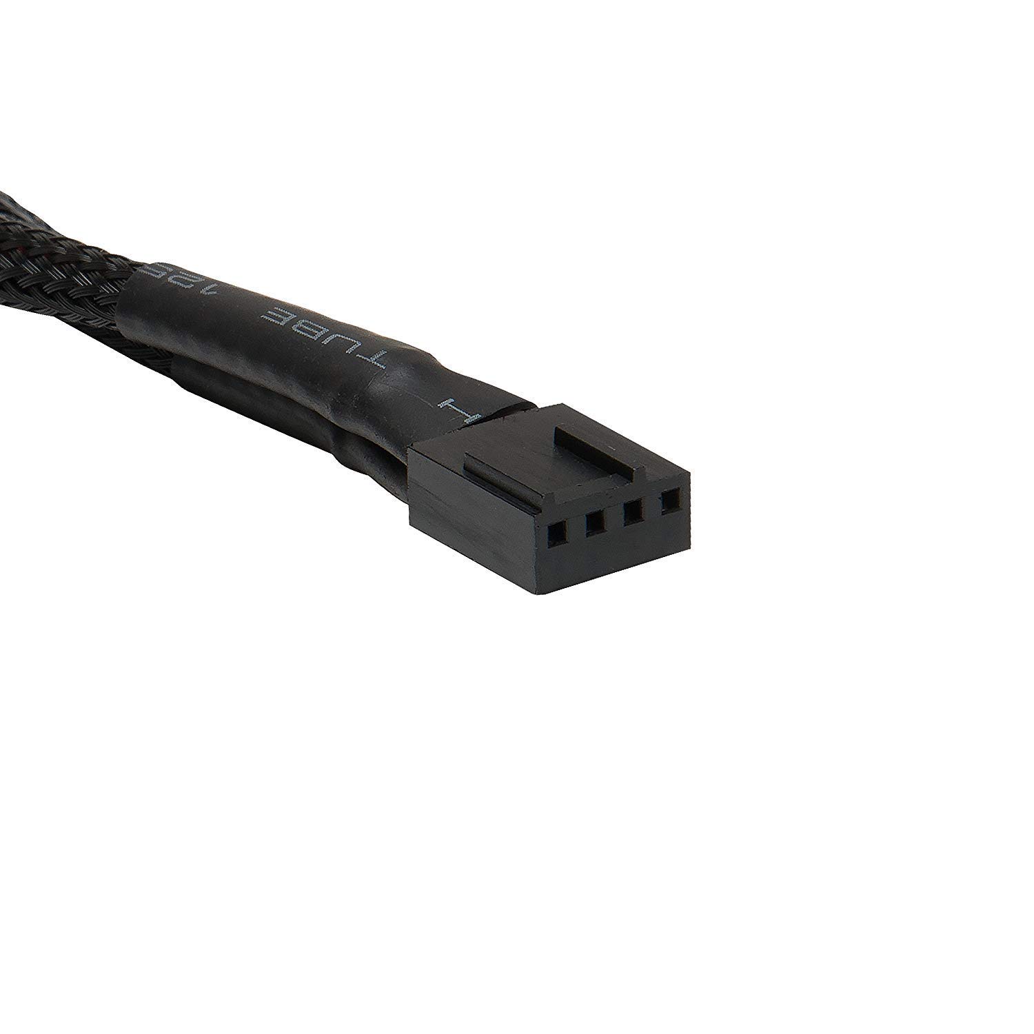 Easycargo 4-Pin & 3-Pin PWM Fan Splitter Cable with Extension - PC Case Fan Power Adapter for Multiple Cooling Fans - Perfect for Gaming PC, Workstation & Computer Case Cooling Systems
