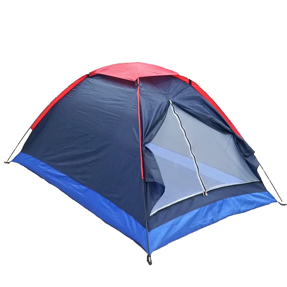 2-Person Camping Tent - Lightweight Single Layer Beach Tent for Outdoor Travel & Summer Adventures - Includes Carry Bag - Perfect for Beach Trips, Hiking & Backpacking