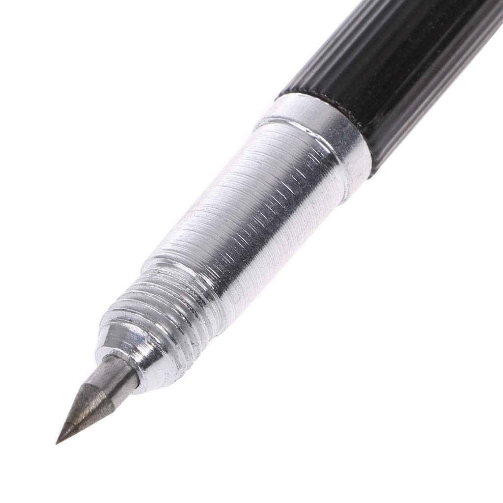 Tungsten Steel Dual Tip Sharpened Scriber, Ceramic Glass Case Writing Pen, Metal Marking Tool for Construction, Drafting & DIY Projects