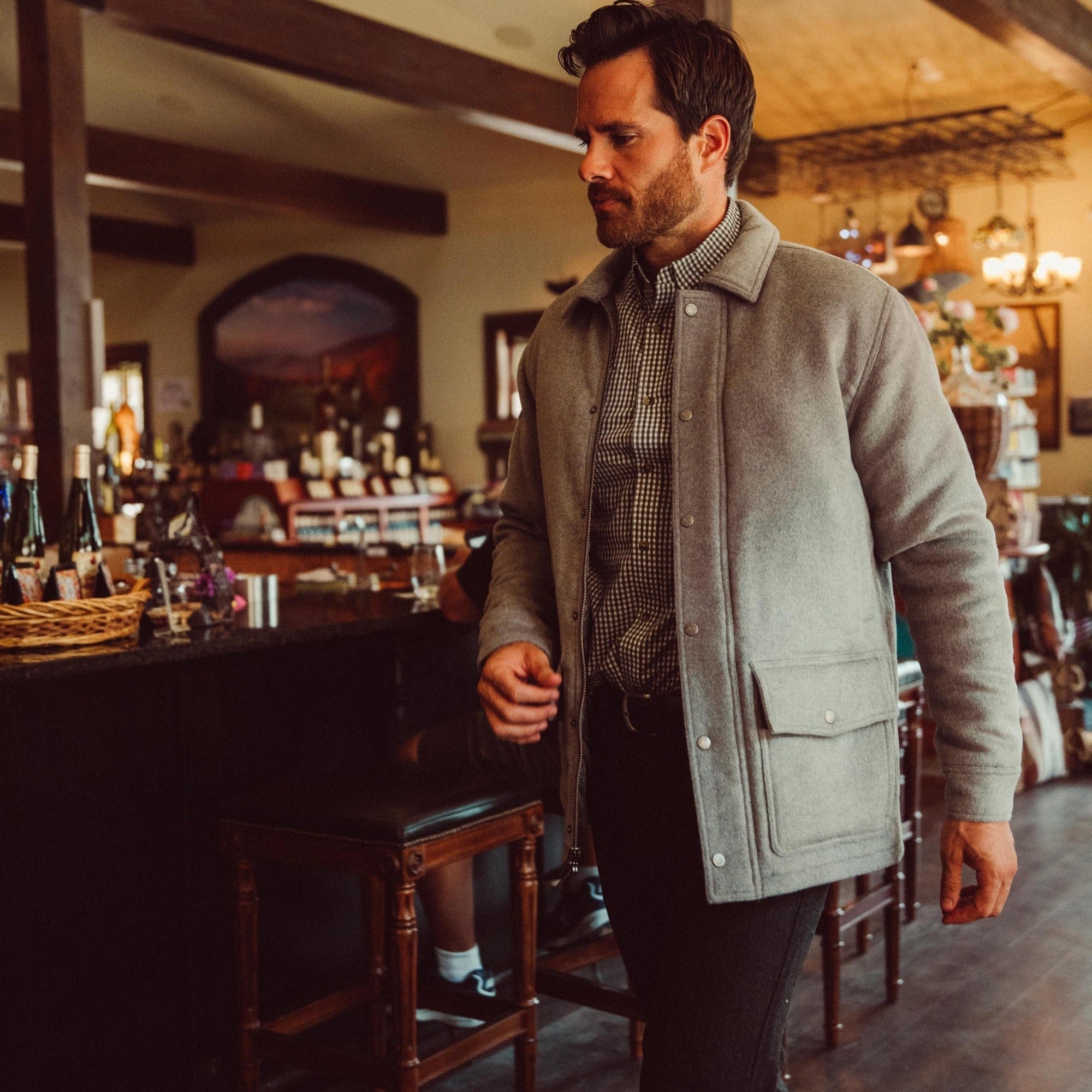Dover Wool Jacket for Men & Women - Warm Winter Coat with Classic Style - Perfect for Outdoor Activities, Work & Casual Wear