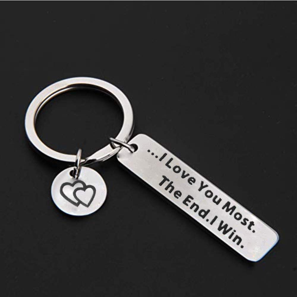Personalized Couple Keychain Set - Romantic Anniversary, Birthday & Wedding Gifts for Him and Her - Perfect for Wifey & Hubby - Ideal Gift for Couples, Valentine's Day & Special Occasions
